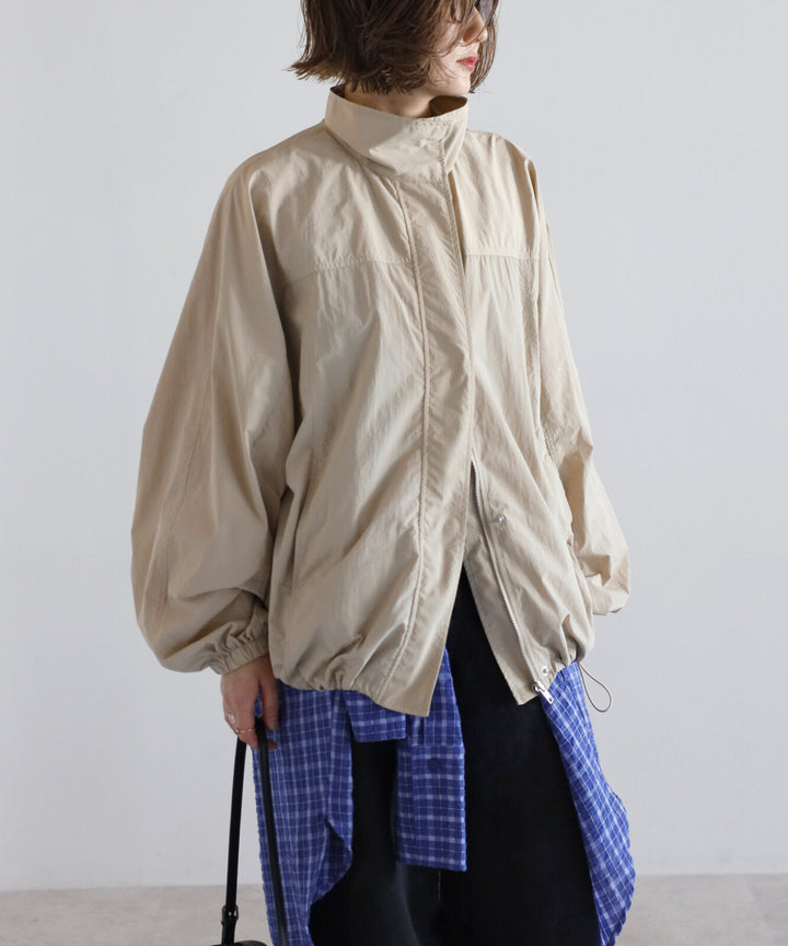 【TOPWHOLE】塔夫綢立領輕量外套 Japan E-Shop