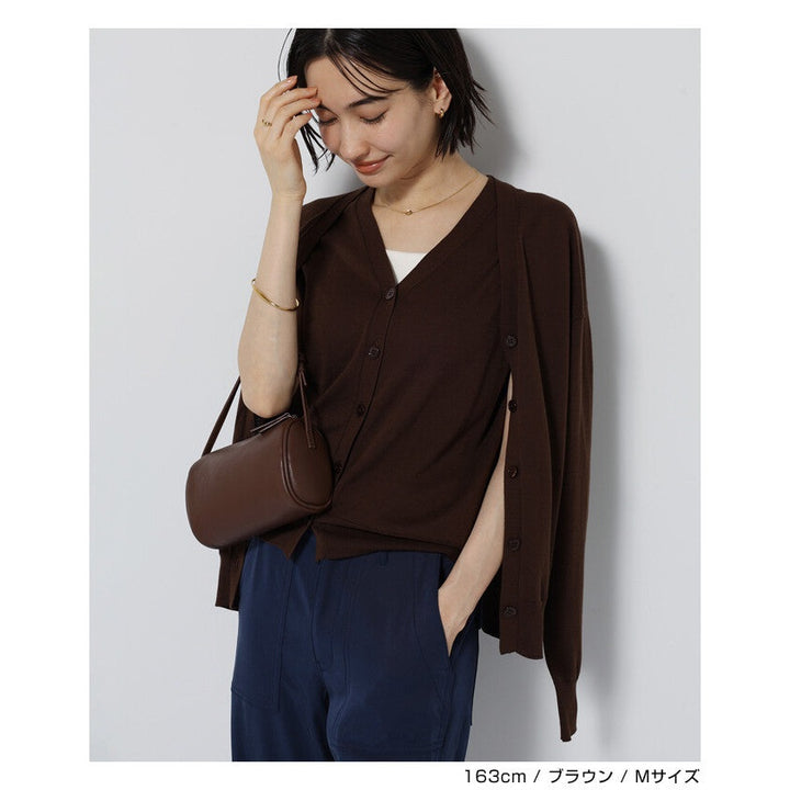 【evernavy】純棉14針細織V領針織開襟外套 Japan E-Shop