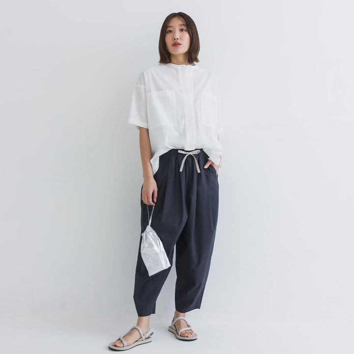 【kermu】透膚府綢大口袋襯衫 Japan E-Shop