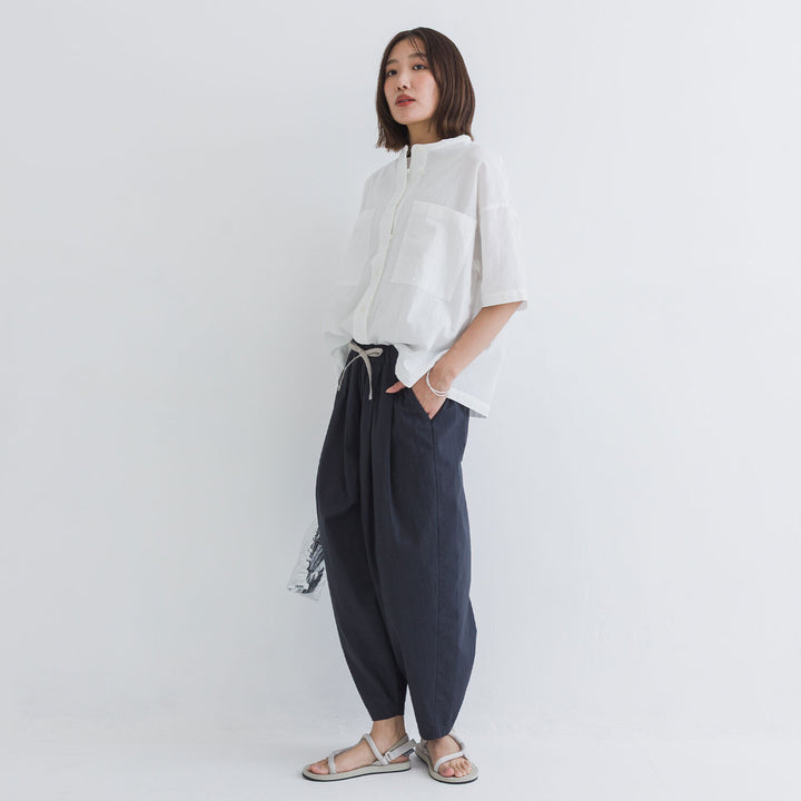 【kermu】透膚府綢大口袋襯衫 Japan E-Shop