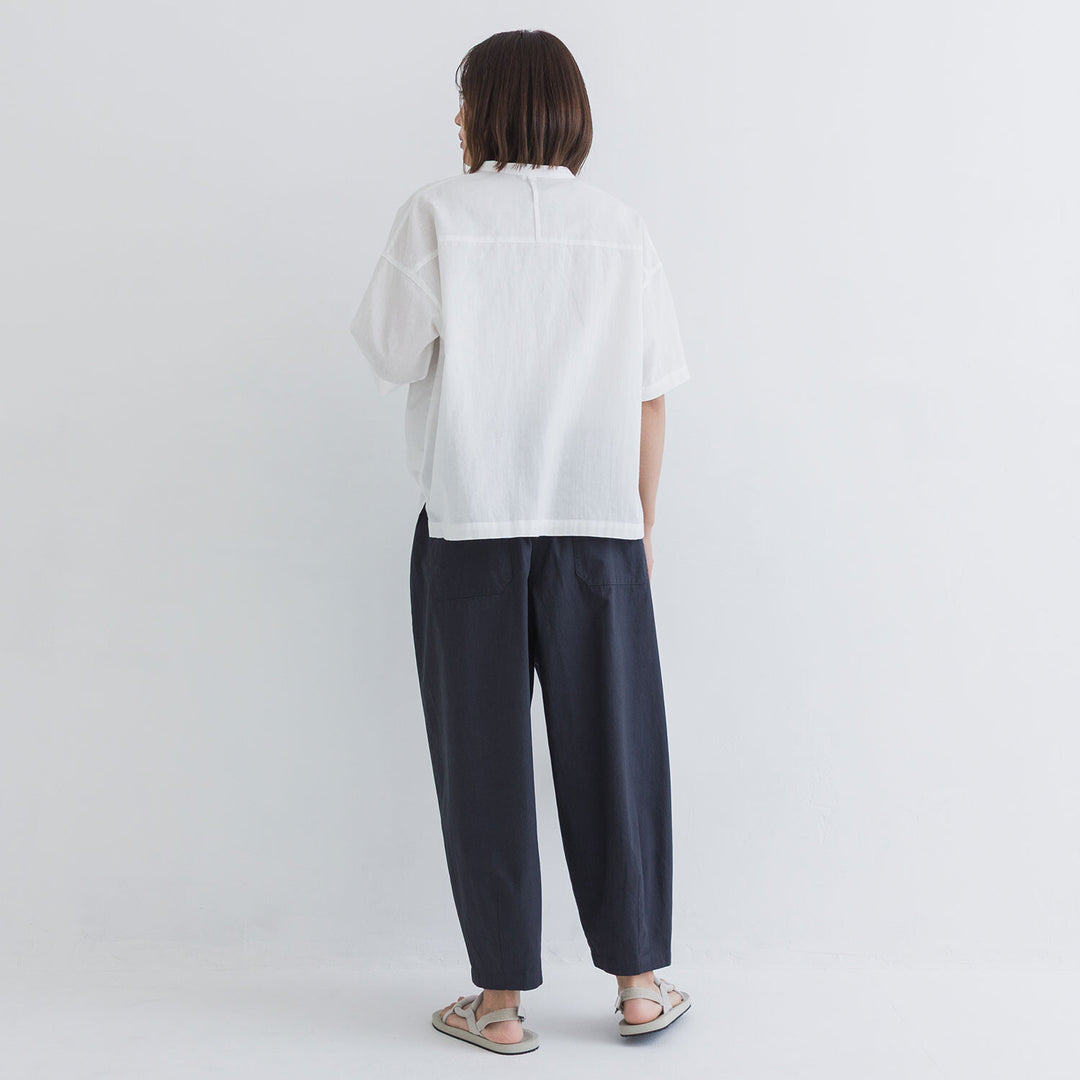 【kermu】透膚府綢大口袋襯衫 Japan E-Shop