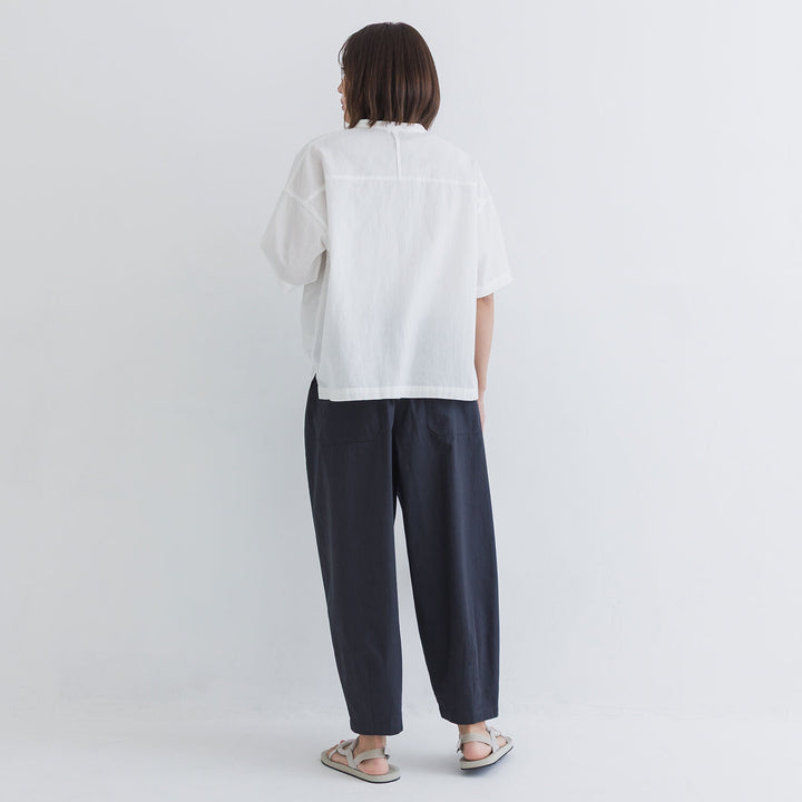 【kermu】透膚府綢大口袋襯衫 Japan E-Shop