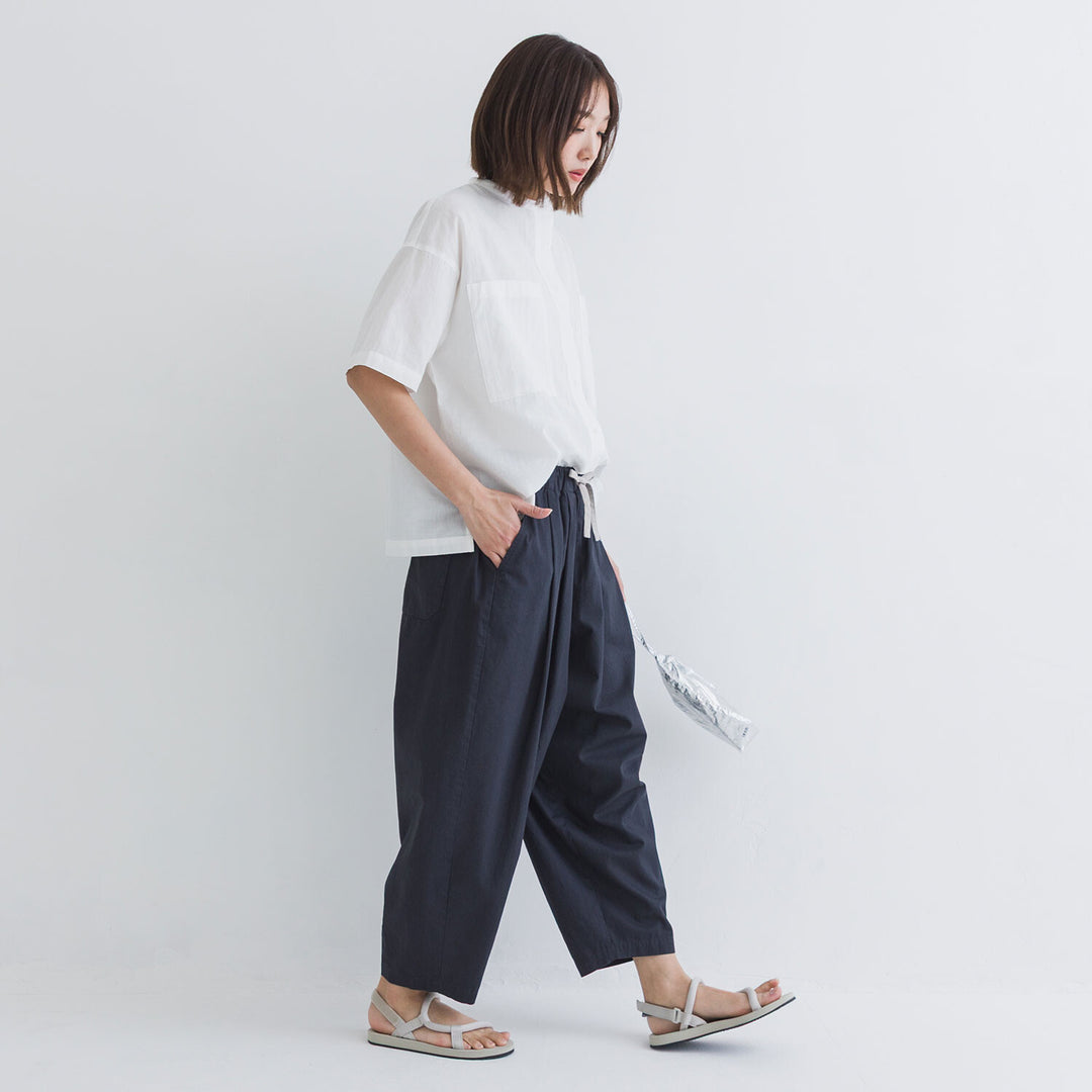 【kermu】透膚府綢大口袋襯衫 Japan E-Shop