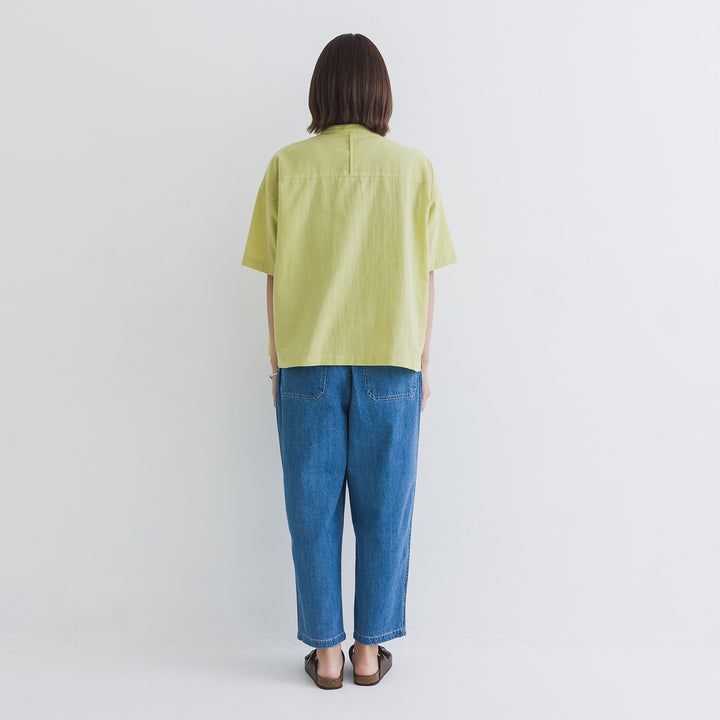 【kermu】透膚府綢大口袋襯衫 Japan E-Shop
