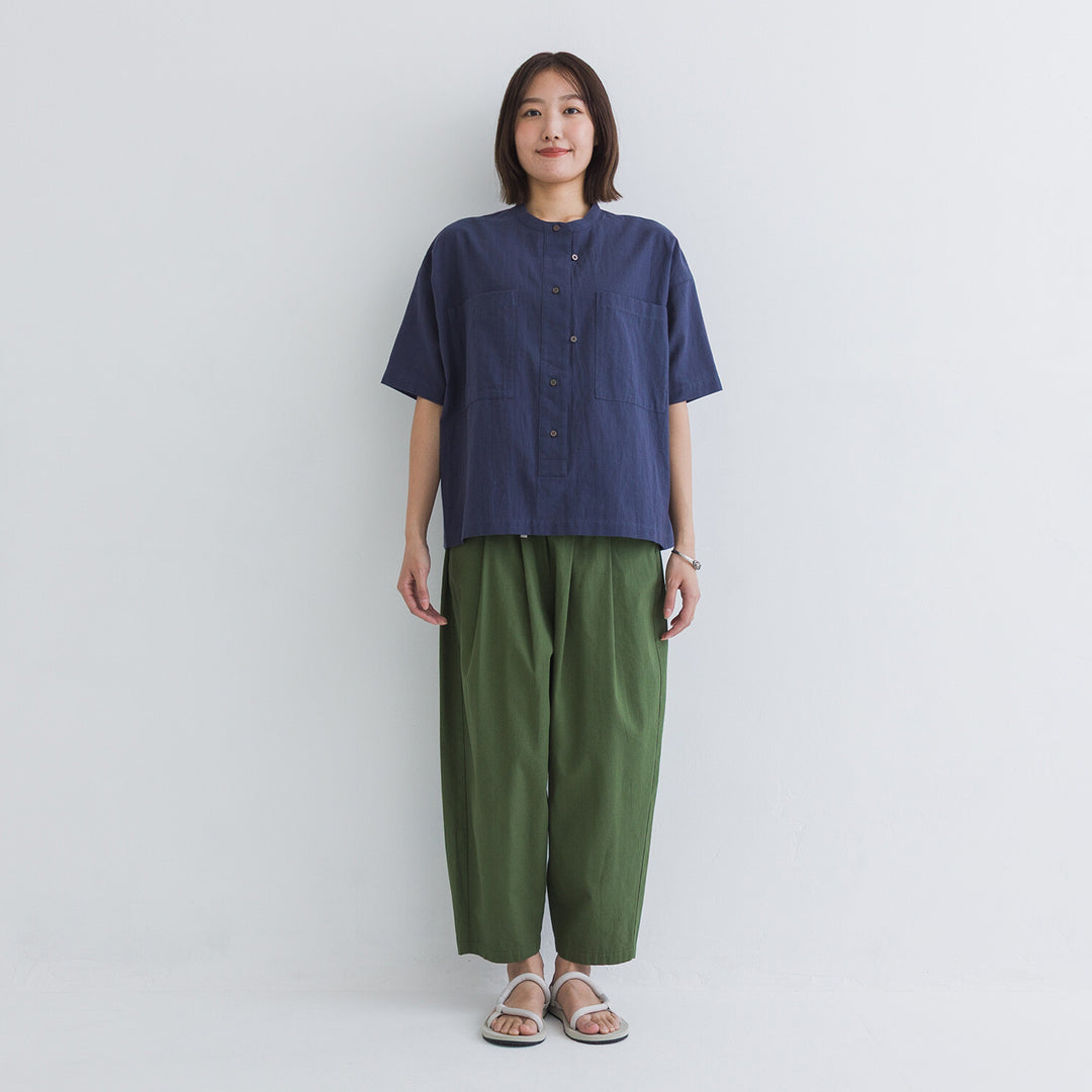 【kermu】透膚府綢大口袋襯衫 Japan E-Shop
