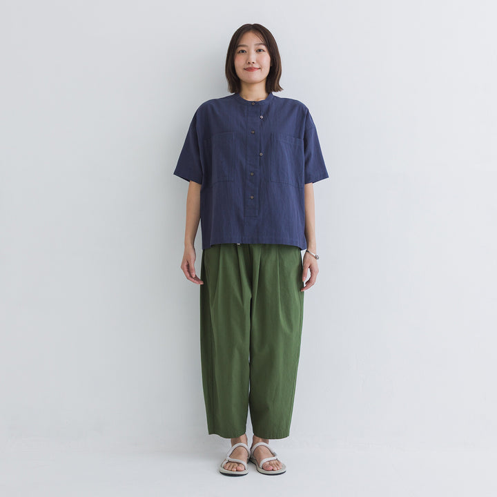 【kermu】透膚府綢大口袋襯衫 Japan E-Shop