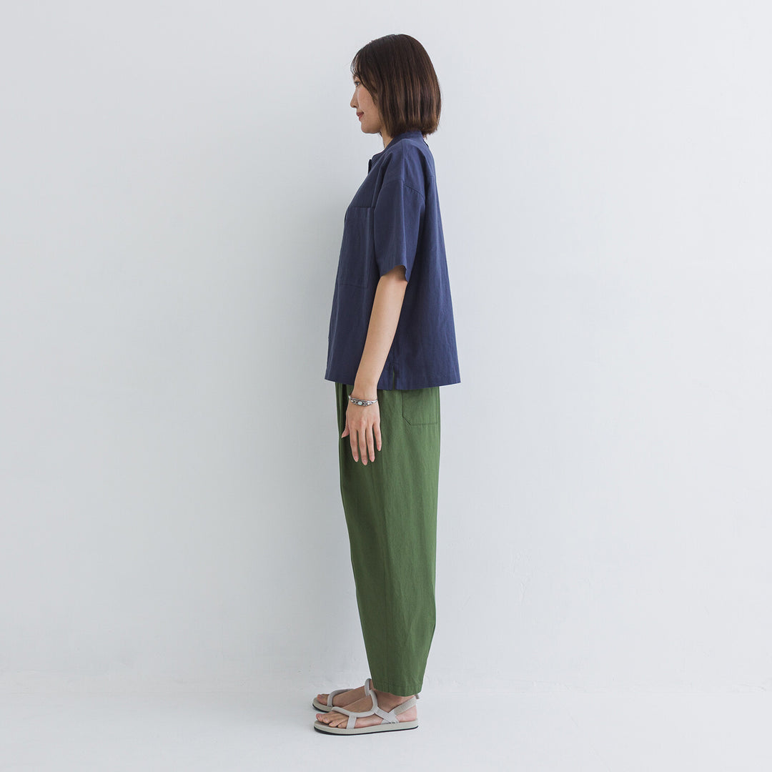 【kermu】透膚府綢大口袋襯衫 Japan E-Shop
