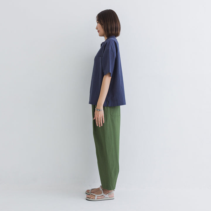 【kermu】透膚府綢大口袋襯衫 Japan E-Shop