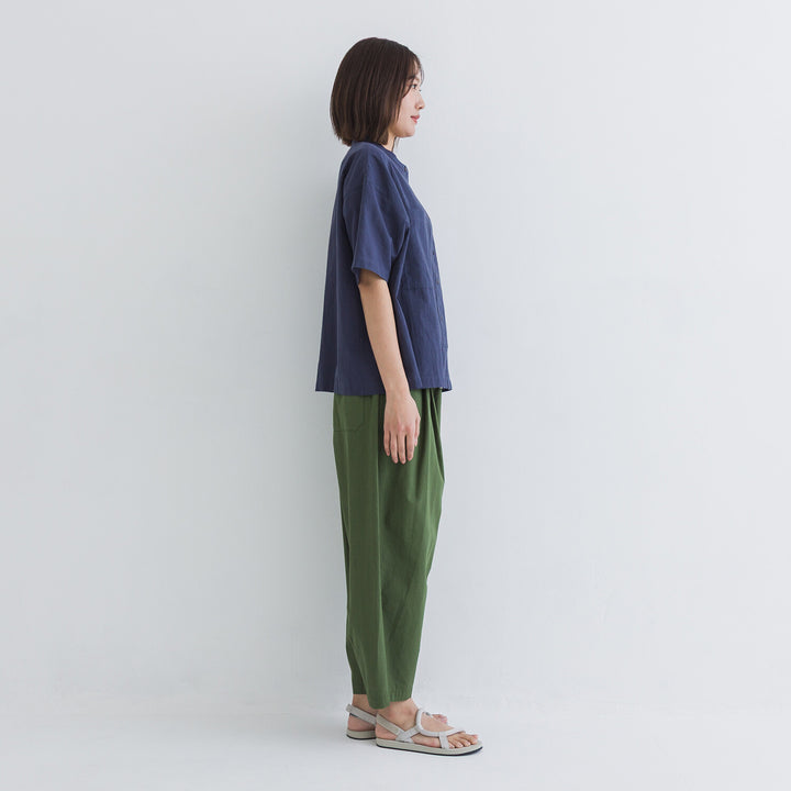 【kermu】透膚府綢大口袋襯衫 Japan E-Shop