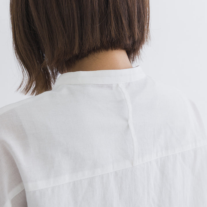 【kermu】透膚府綢大口袋襯衫 Japan E-Shop