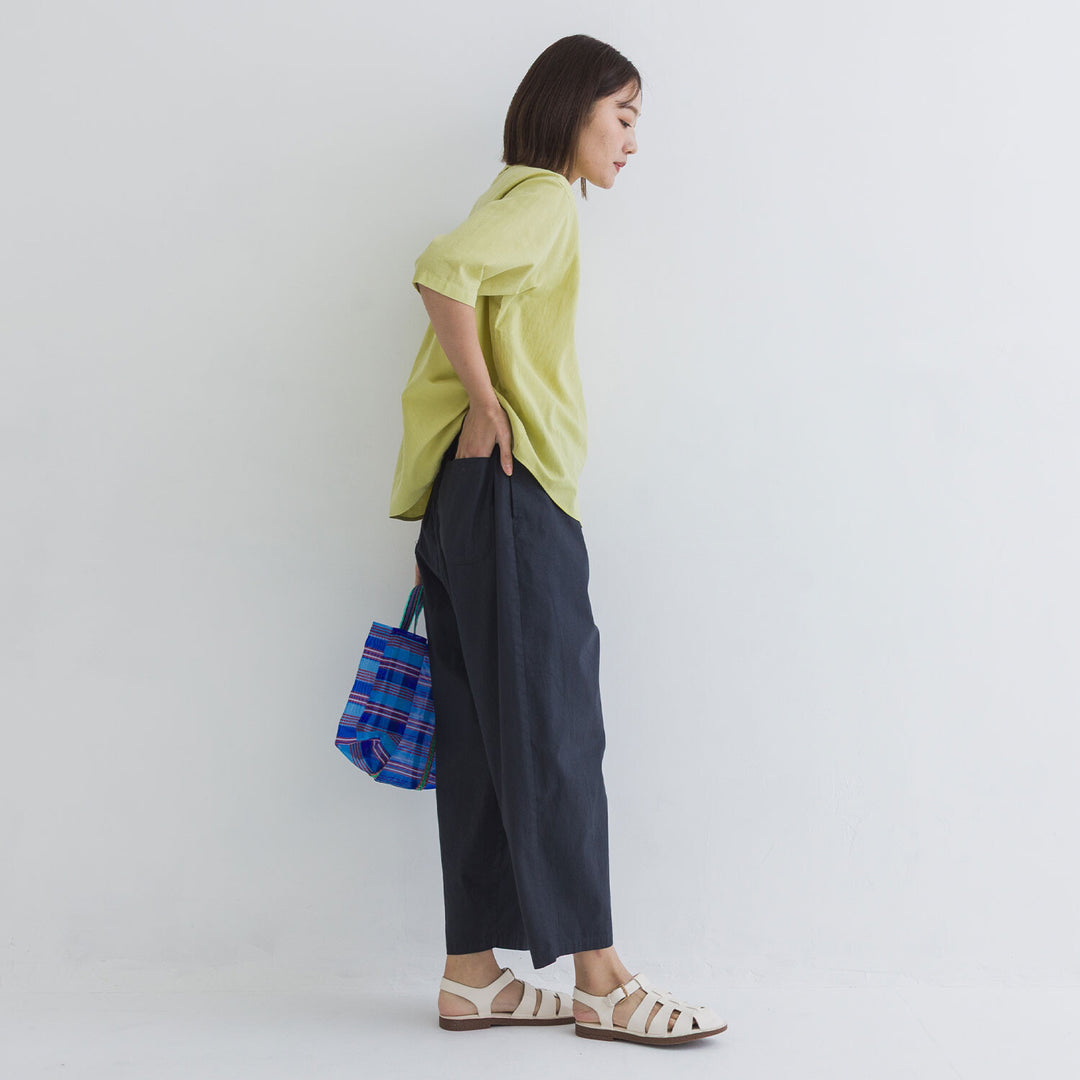 【kermu】棉麻透感袖口打褶襯衫上衣 Japan E-Shop