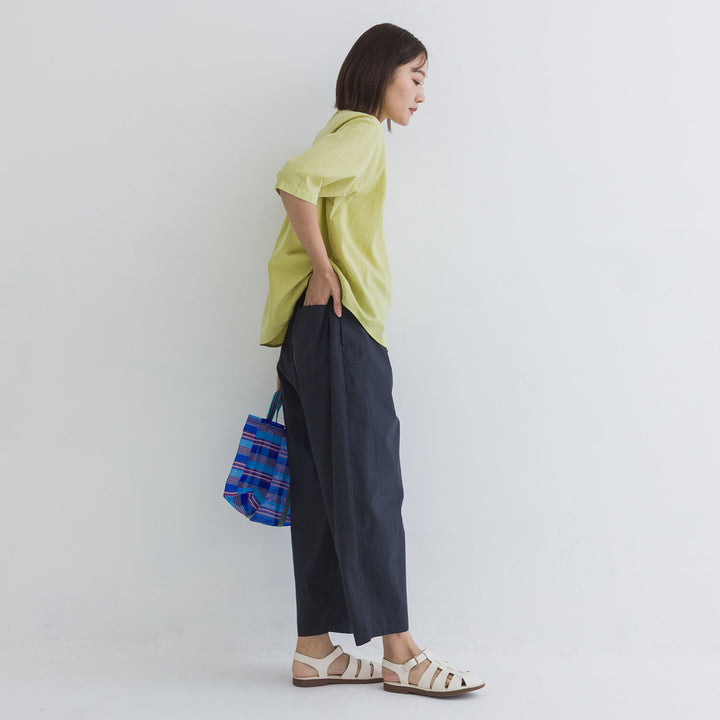 【kermu】棉麻透感袖口打褶襯衫上衣 Japan E-Shop