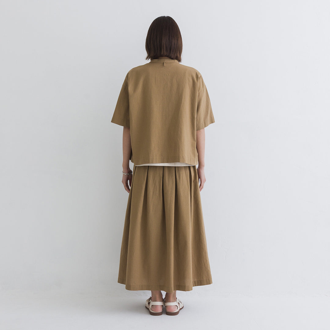 【kermu】棉麻格紋寬版襯衫外套 Japan E-Shop