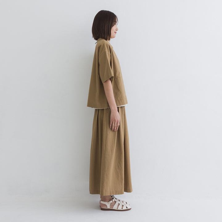 【kermu】棉麻格紋寬版襯衫外套 Japan E-Shop