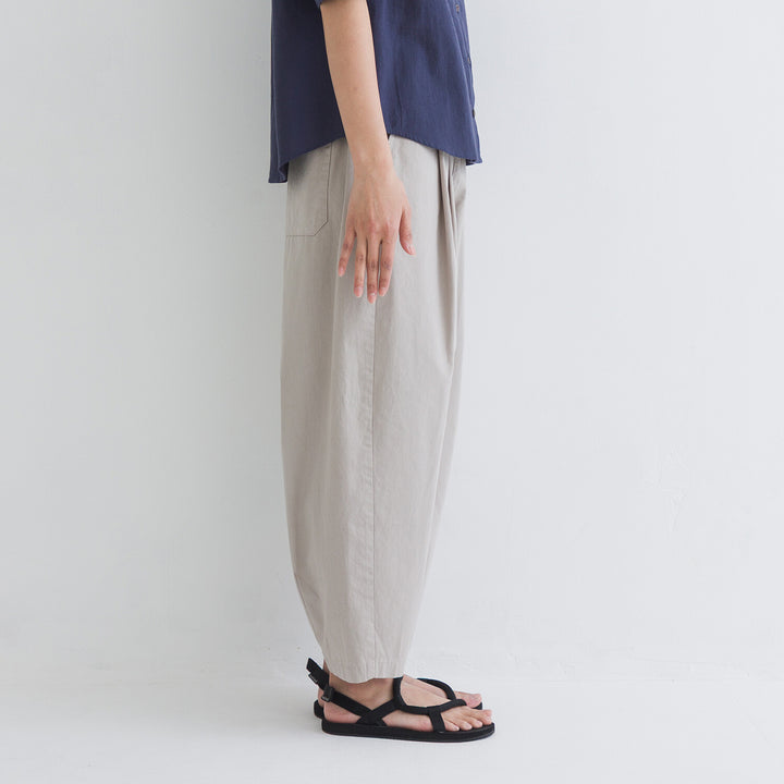 【kermu】柔棉腰綁帶寬版氣球長褲 Japan E-Shop