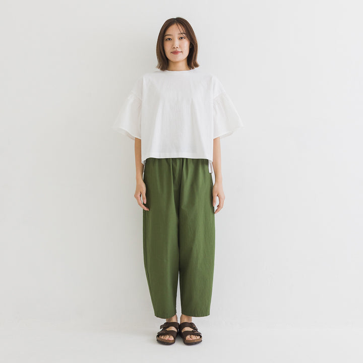 【kermu】再生棉抓褶寬版T恤 Japan E-Shop