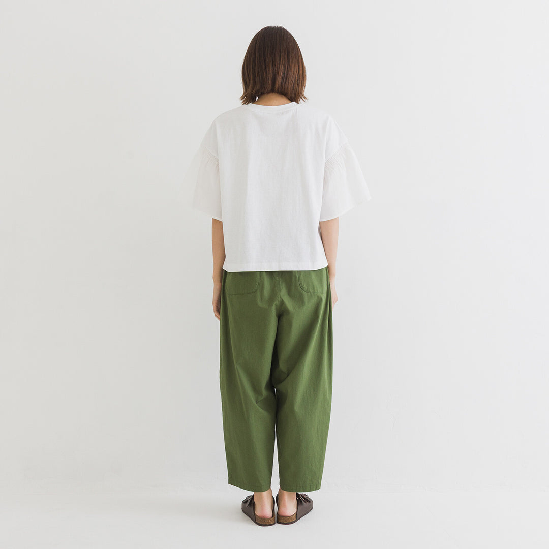 【kermu】再生棉抓褶寬版T恤 Japan E-Shop