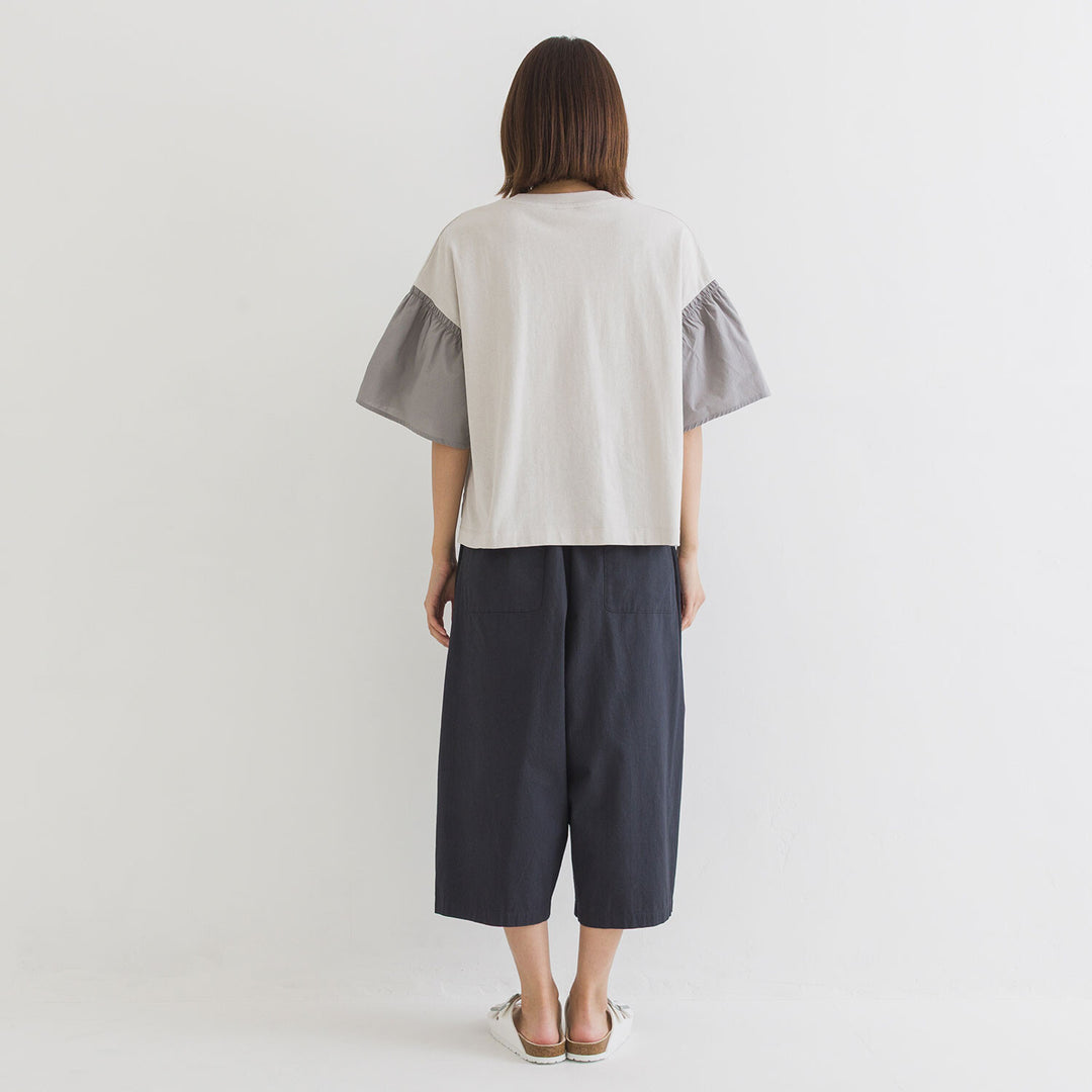 【kermu】再生棉抓褶寬版T恤 Japan E-Shop