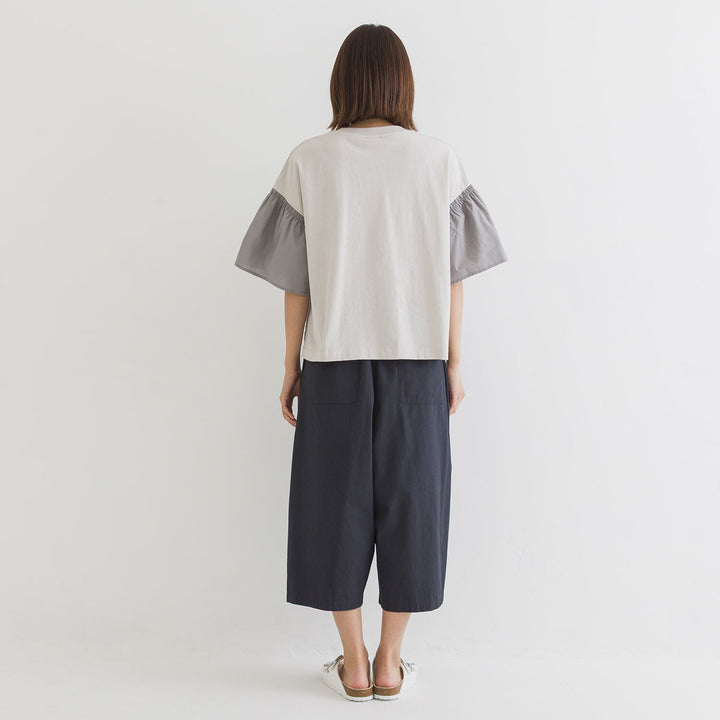 【kermu】再生棉抓褶寬版T恤 Japan E-Shop