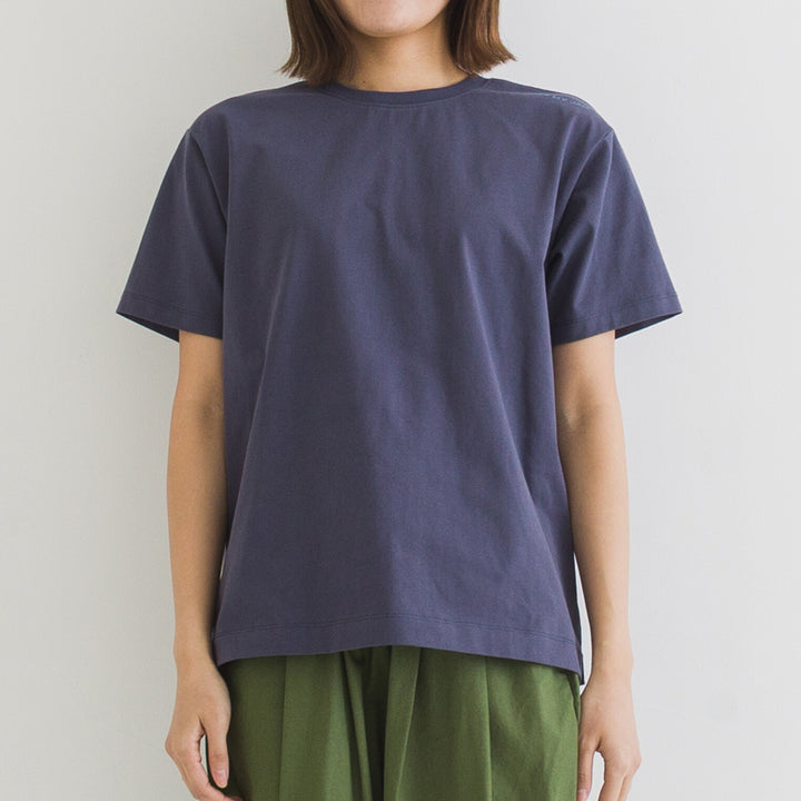 【kermu】再生棉肩線刺繡T恤 Japan E-Shop