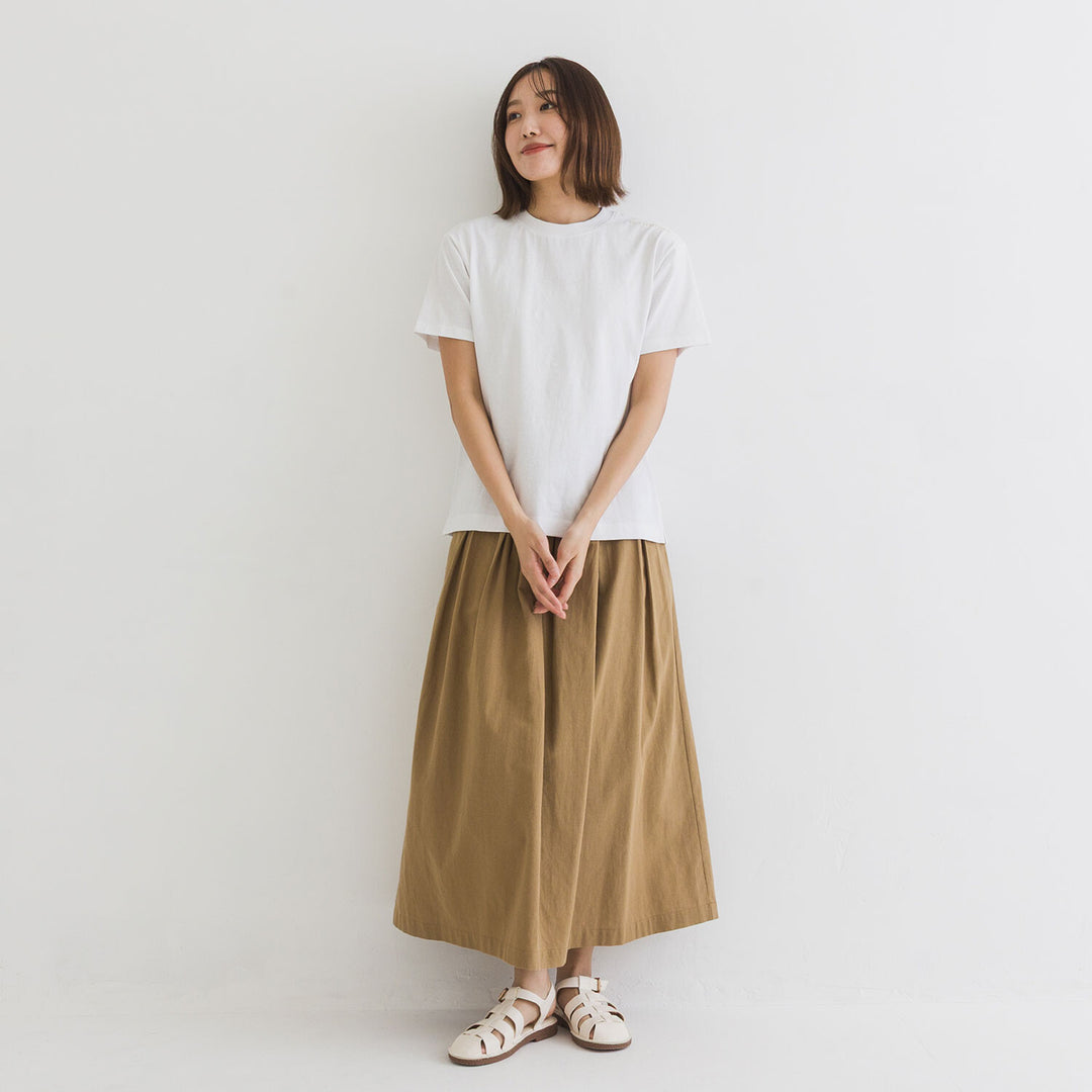 【kermu】再生棉肩線刺繡T恤 Japan E-Shop