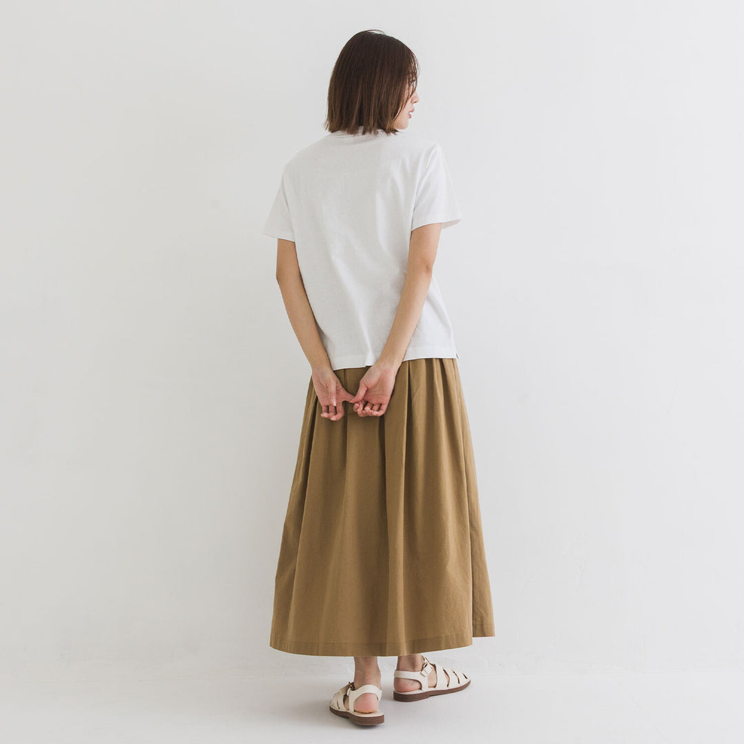 【kermu】再生棉肩線刺繡T恤 Japan E-Shop