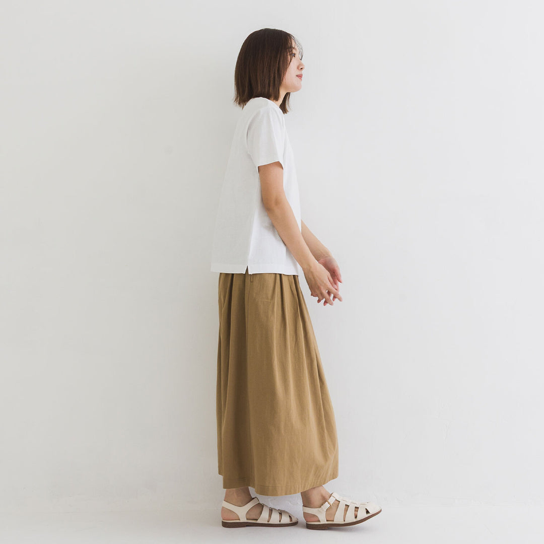 【kermu】再生棉肩線刺繡T恤 Japan E-Shop