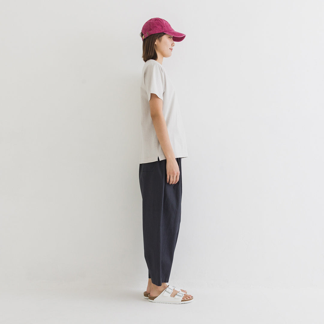 【kermu】再生棉肩線刺繡T恤 Japan E-Shop