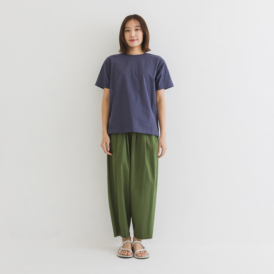【kermu】再生棉肩線刺繡T恤 Japan E-Shop