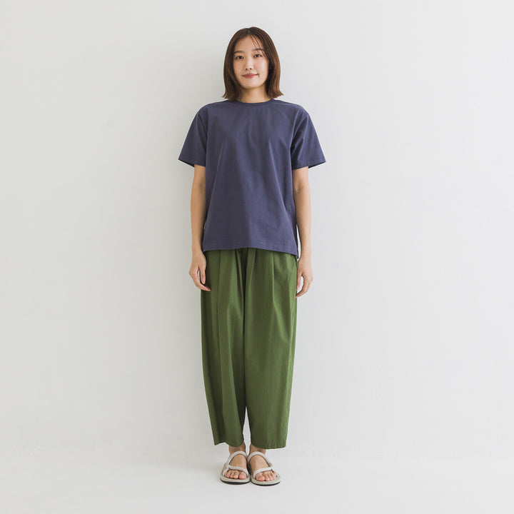 【kermu】再生棉肩線刺繡T恤 Japan E-Shop