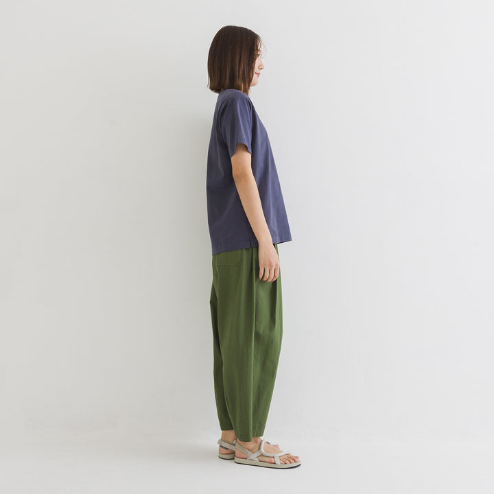 【kermu】再生棉肩線刺繡T恤 Japan E-Shop