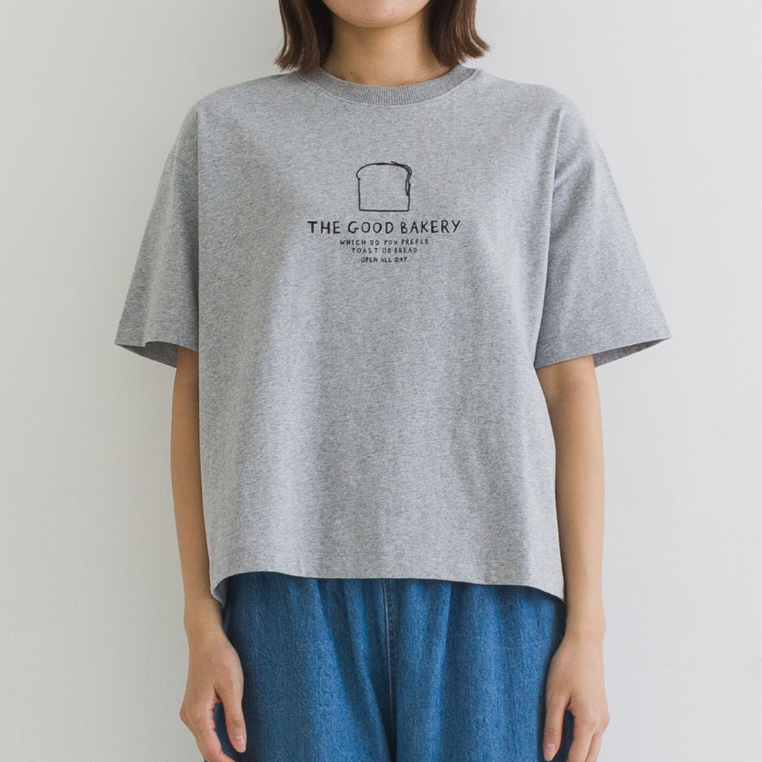 【kermu】再生棉寬版刺繡T恤 Japan E-Shop
