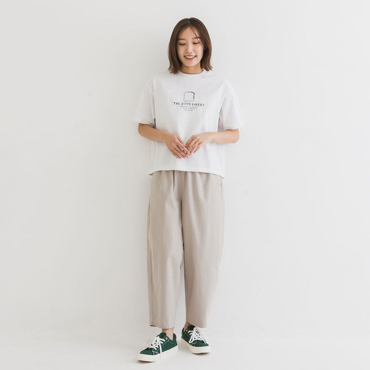 【kermu】再生棉寬版刺繡T恤 Japan E-Shop