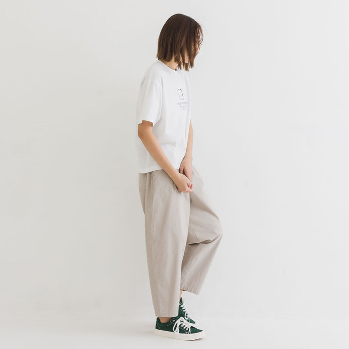 【kermu】再生棉寬版刺繡T恤 Japan E-Shop
