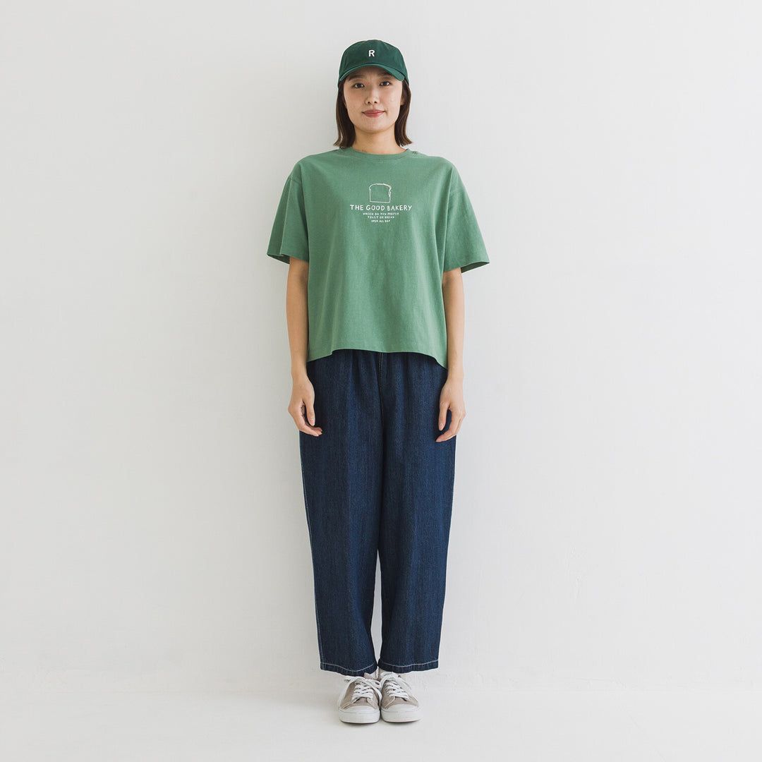 【kermu】再生棉寬版刺繡T恤 Japan E-Shop