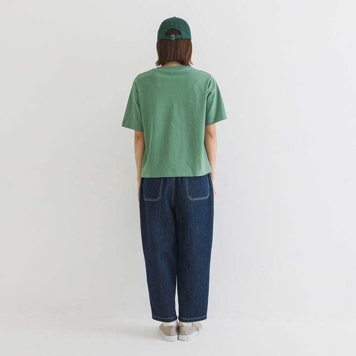 【kermu】再生棉寬版刺繡T恤 Japan E-Shop