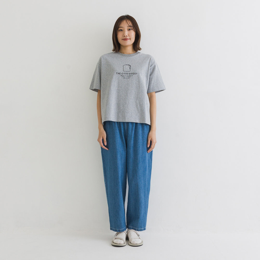 【kermu】再生棉寬版刺繡T恤 Japan E-Shop