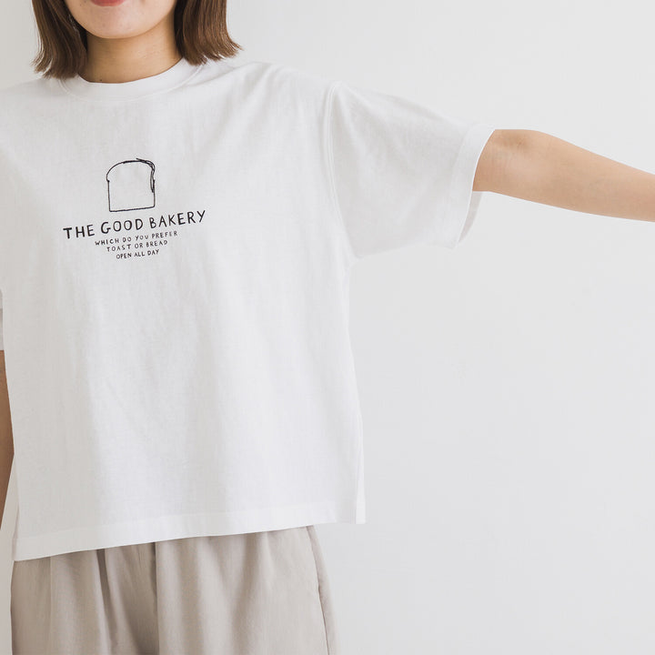 【kermu】再生棉寬版刺繡T恤 Japan E-Shop