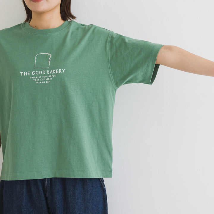 【kermu】再生棉寬版刺繡T恤 Japan E-Shop