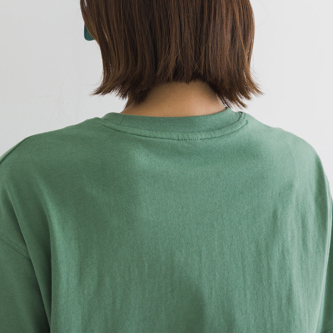 【kermu】再生棉寬版刺繡T恤 Japan E-Shop