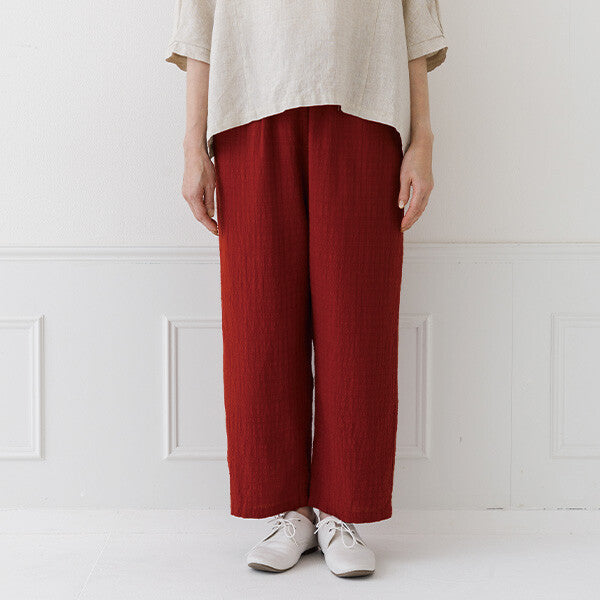 【crea delice】暗格紋布格紋長褲 Japan E-Shop