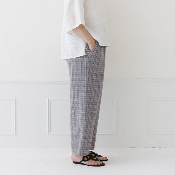 【crea delice】暗格紋布格紋長褲 Japan E-Shop