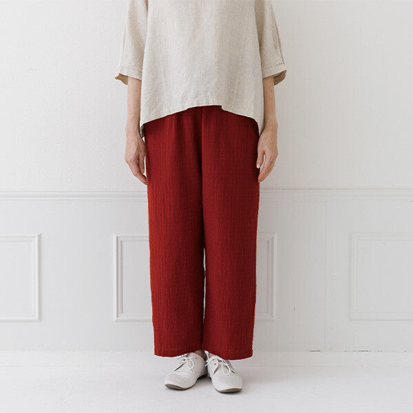 【crea delice】暗格紋布格紋長褲 Japan E-Shop