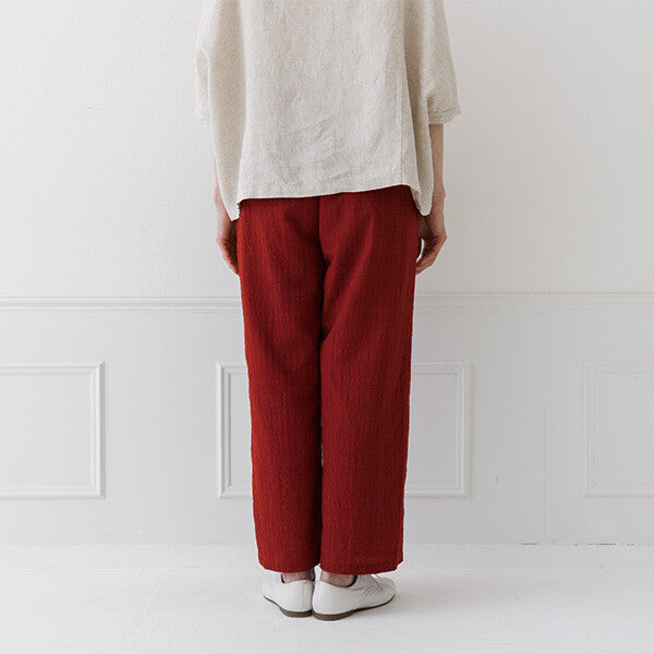 【crea delice】暗格紋布格紋長褲 Japan E-Shop