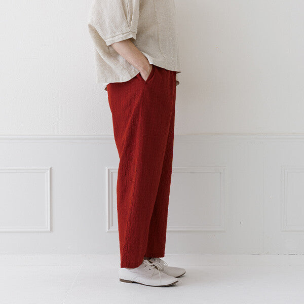【crea delice】暗格紋布格紋長褲 Japan E-Shop