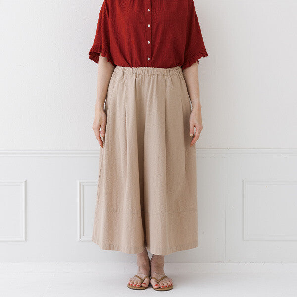 【crea delice】棉質打褶八分寬褲 Japan E-Shop