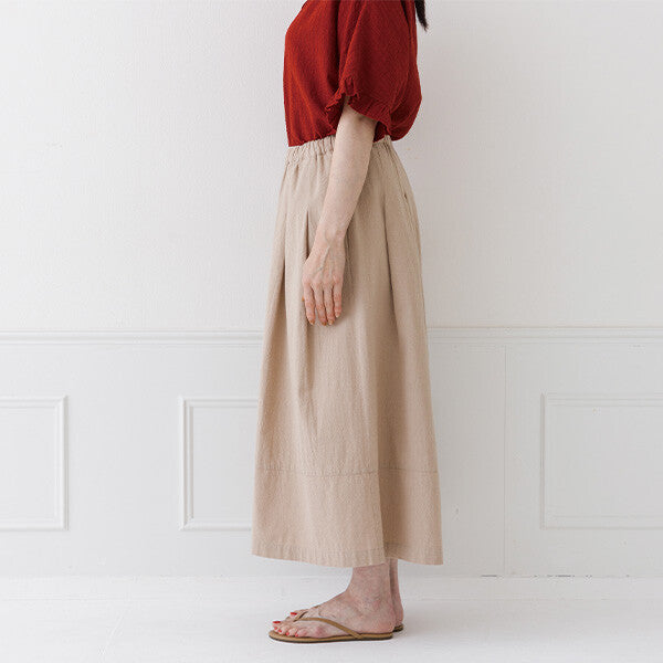 【crea delice】棉質打褶八分寬褲 Japan E-Shop