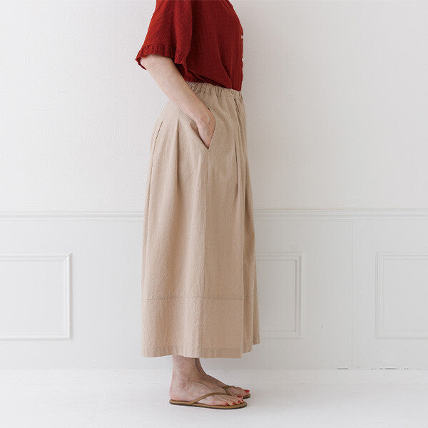 【crea delice】棉質打褶八分寬褲 Japan E-Shop