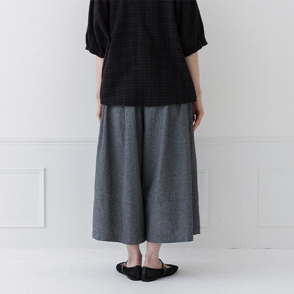 【crea delice】棉質打褶八分寬褲 Japan E-Shop