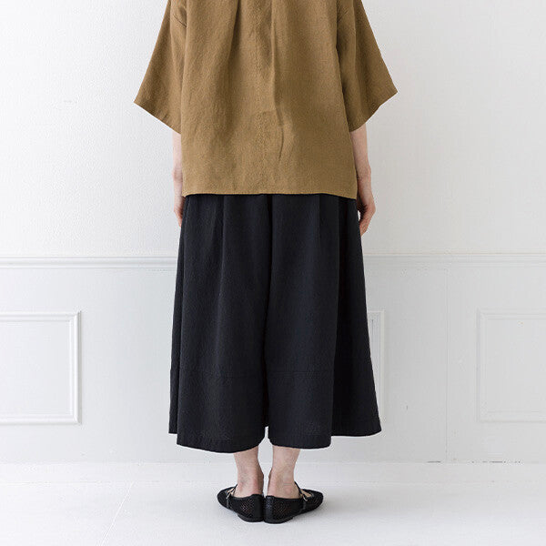 【crea delice】棉質打褶八分寬褲 Japan E-Shop